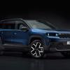 Miniatur-Jeep Compass 2023 von hinten.