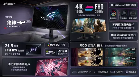 Asus enthüllt ROG Strix XG32UCG und XG248Q5G-P Monitore mit bis zu 610Hz und FreeSync und G-Sync Unterstützung