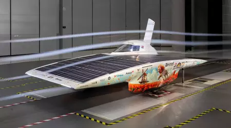 Studenten aus den Niederlanden haben ein "Solarauto" geschaffen, das durch Windkraft betrieben werden kann