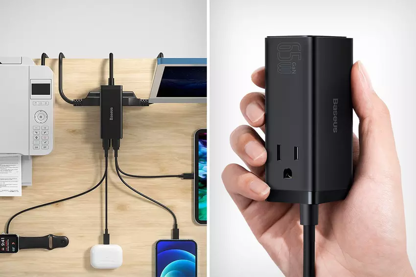 Dieser Power Brick ersetzt jedes einzelne Ladegerät, das Sie benötigen, und hält Ihren Schreibtisch aufgeräumt und organisiert