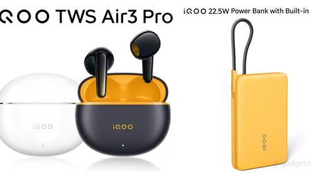 iQOO TWS Air 3 Pro: aktive Geräuschunterdrückung, Hi-Res-Codecs und 15 Minuten Ladezeit