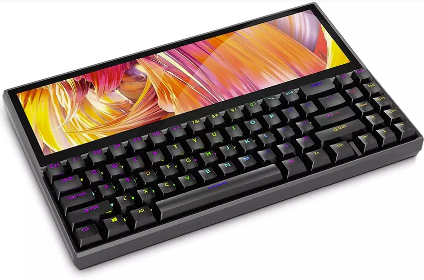 Die mechanische Tastatur von Ficihip verfügt über ein integriertes 12,6-Zoll-Touchscreen-Display.