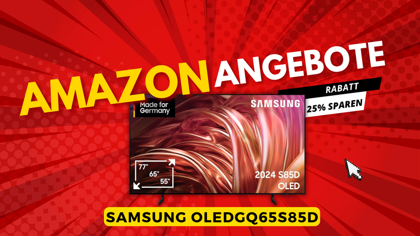 Samsung OLED GQ65S85D 65 Zoll – Spektakuläre 360€ Ersparnis mit 25% Rabatt!