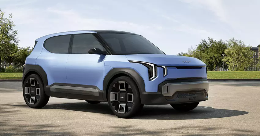 Kia hat das Concept EV2 vorgestellt, einen Vorläufer des 30.000 Euro teuren Serienmodells