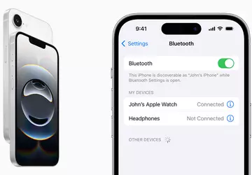 Bluetooth auf dem iPhone 16e funktioniert ...