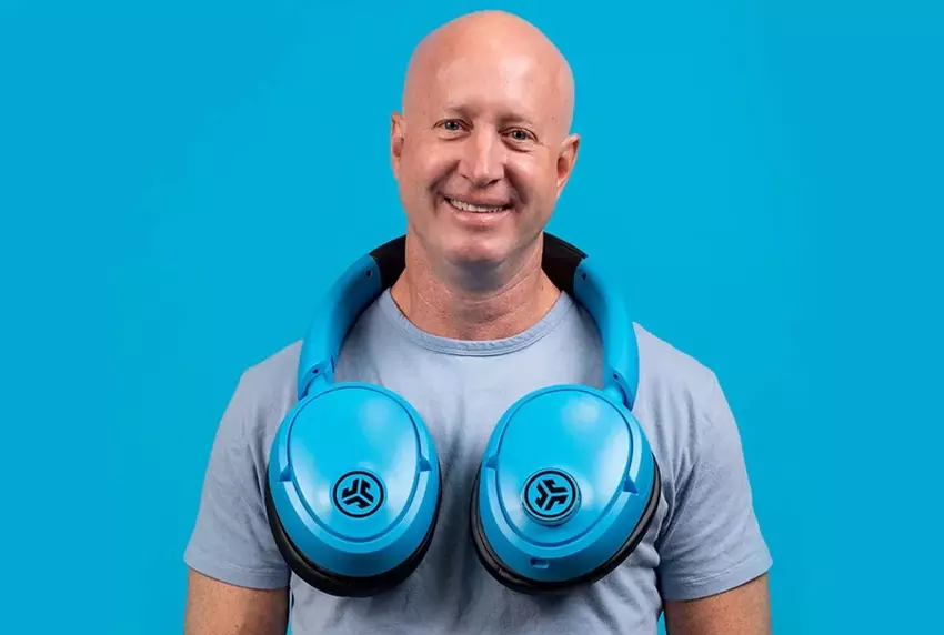 JLab Blue XL Lautsprecher und Ohrpolster