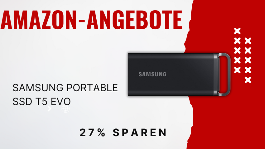 Samsung T5 EVO Portable SSD 8TB – Jetzt 175€ Rabatt auf Amazon!