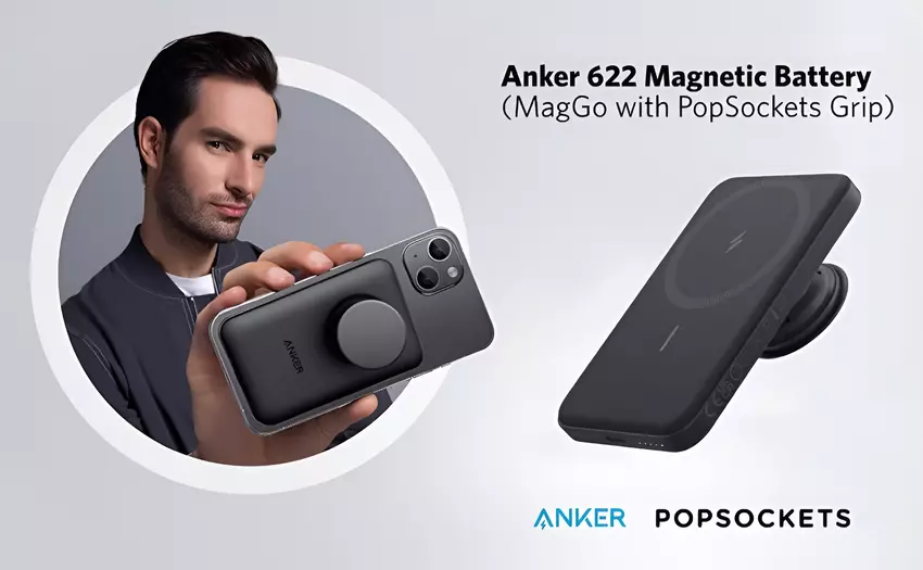 Anker 622 Magnetic Battery: 5000 mAh MagSafe-Akku mit PopSockets für iPhone 12, iPhone 13 und iPhone 14 um $30 günstiger