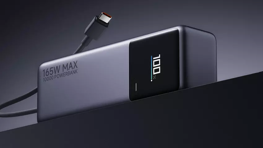 Xiaomi kündigt 165W kompakte Power Bank mit integriertem USB-C Kabel und Schnellladeunterstützung für Smartphones und Laptops an