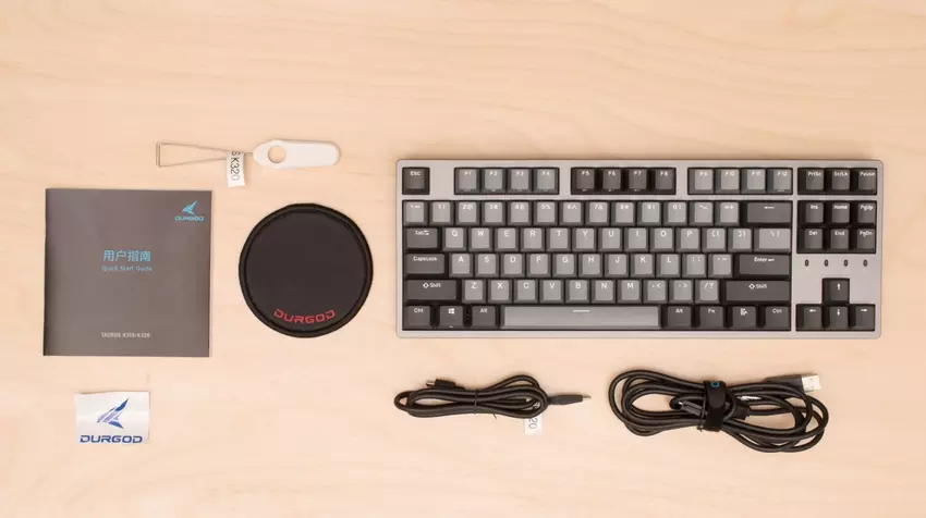 Durgod Taurus K320 Silent Red Tastatur