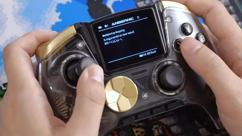 Anbernic RG G01 Gamepad mit Display und Herzfrequenzüberwachung