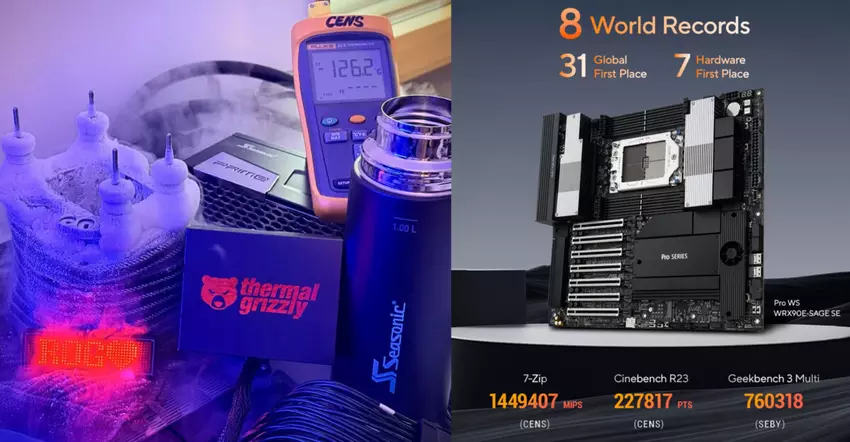 AMD Ryzen Threadripper PRO 9995WX bricht 8 Weltrekorde