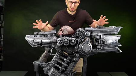 So etwas hast du noch nie gesehen: Ein Blogger hat einen brutalen PC in Form der Skullcrusher-Waffe aus Doom: The Dark Ages