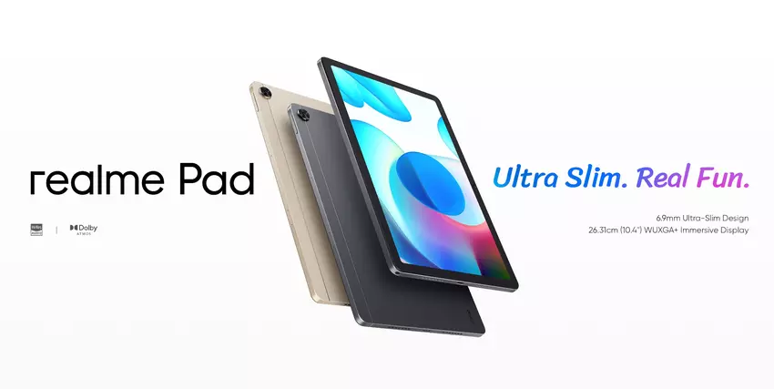 Realme Pad mit 10,4 "Bildschirm, MediaTek Helio G80 Chip und 7100 mAh Akku sind auf AliExpress mit einem Rabatt erhältlich