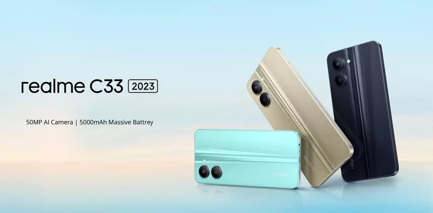 Unerwartet! realme hat eine neue Version des Budget-Smartphones realme C33 mit einem IPS-Display und einer 50 MP-Kamera vorgestellt