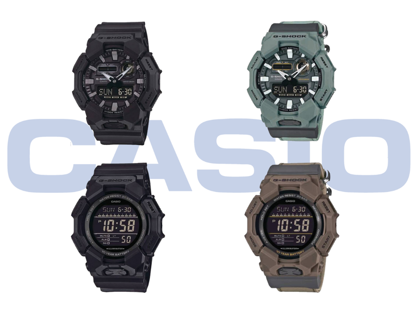 Casio-Modelle, die in dem Leck auftauchten
