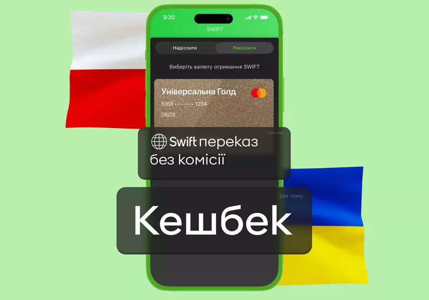 Privatbank bietet zusammen mit Pekao S.A. kostenlose SWIFT-Überweisungen aus Polen und Cashback darauf an