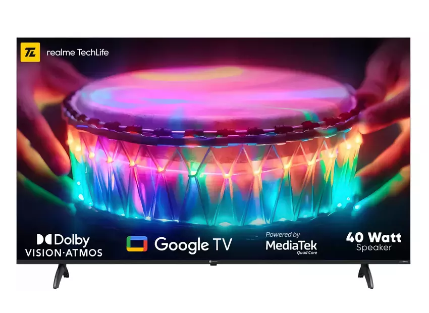 realme TechLife Cinesonic TV: eine Reihe von Smart-TVs mit LED/QLED-Bildschirmen von 43 bis 65 Zoll und Google TV an Bord