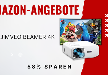 Jimveo 4K Beamer mit KI-Technologie – ...