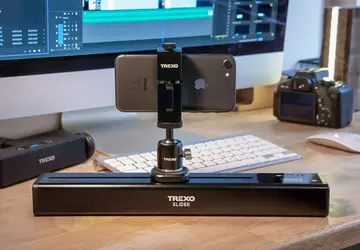 Dieser winzige automatische Kamera-/Smartphone-Slider im Wert ...
