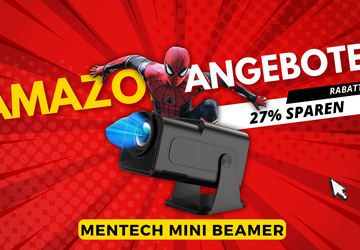 Mentech Mini Beamer mit Android TV ...