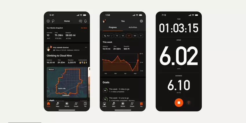 Strava führt den Dark Mode für seine Android- und iOS-Apps ein