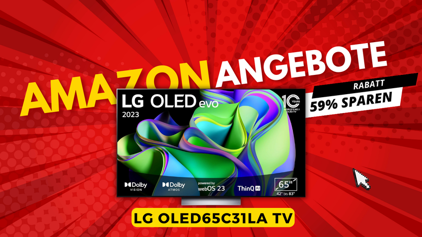 LG OLED65C31LA 65 Zoll OLED TV – Gigantische 1.900€ Ersparnis!