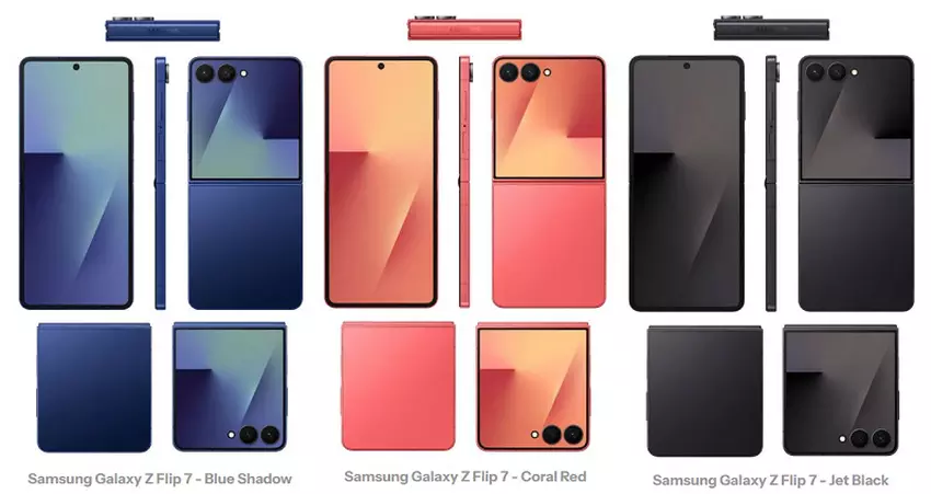 Galaxy Z Flip 7 Renderer