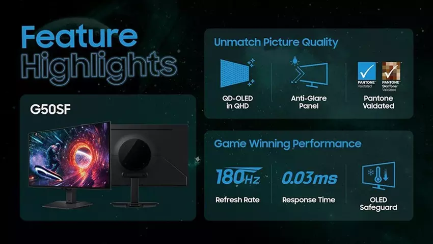 Samsung Odyssey OLED G50SF Gaming-Monitor