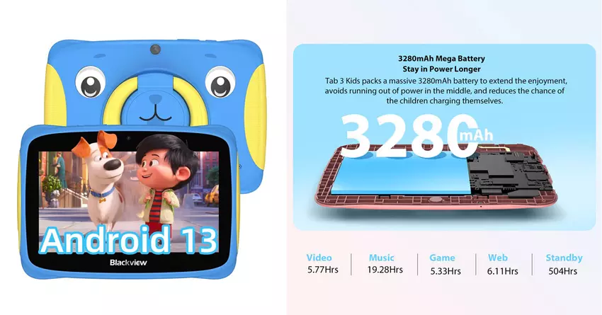 Blackview Tab 3 Kids tablet für 7-jährige