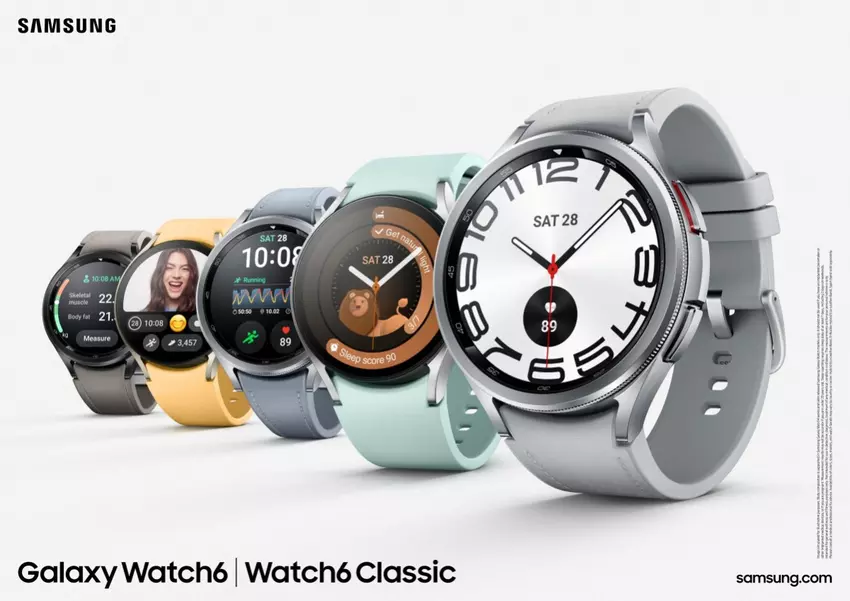 Samsung Galaxy Watch 6 - Super AMOLED-Bildschirm, Saphirglas, Exynos W930 und Wear OS 4 mit One UI 6 Uhr ab 300 Dollar