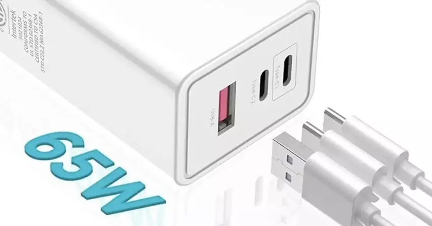 HTC hat ein GaN-Ladegerät mit drei USB-Anschlüssen und 65 W Leistung für 30 $ vorgestellt