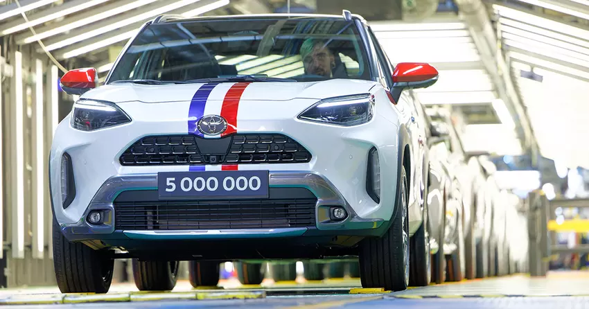 Toyota hat die Marke von 5 Millionen in Frankreich produzierten Fahrzeugen überschritten