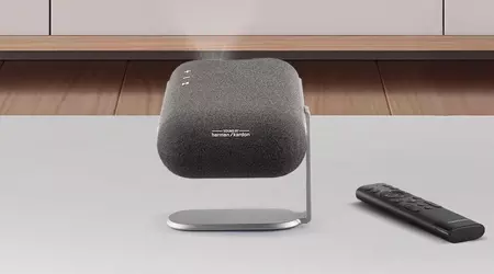 ViewSonic M1 Max - tragbarer FullHD-Projektor mit Google TV, Harman Kardon Sound und 360° Rotation