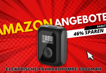 Onherm Elektrische Fahrradpumpe mit 6000mAh Akku ...