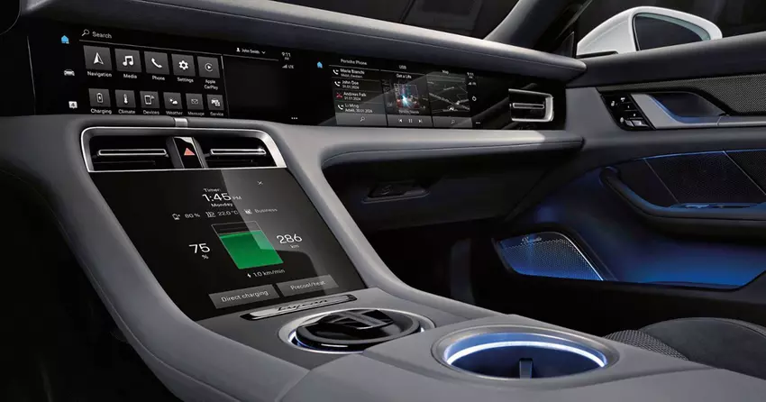 Porsche-Elektroautos haben die Funktion des Ladeplaners für Langstreckenfahrten erhalten