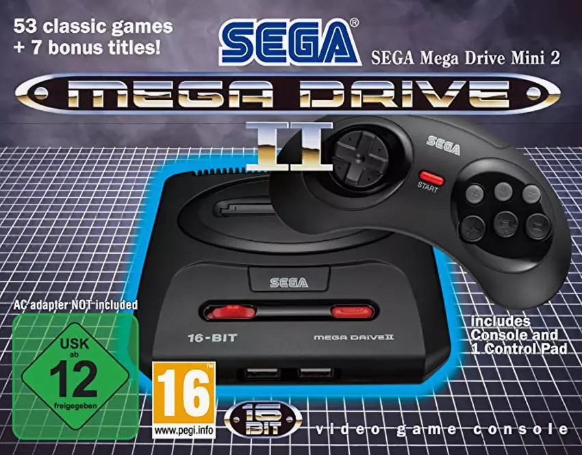 Retrokonsole mit 60 vorinstallierten 16-Bit-Spielen SEGA Mega Drive Mini 2 wird in Nordamerika und Europa eingeführt