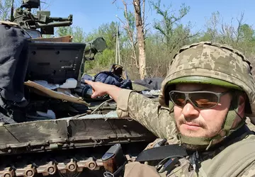 Der russische Besatzer stahl den Fernseher, ...