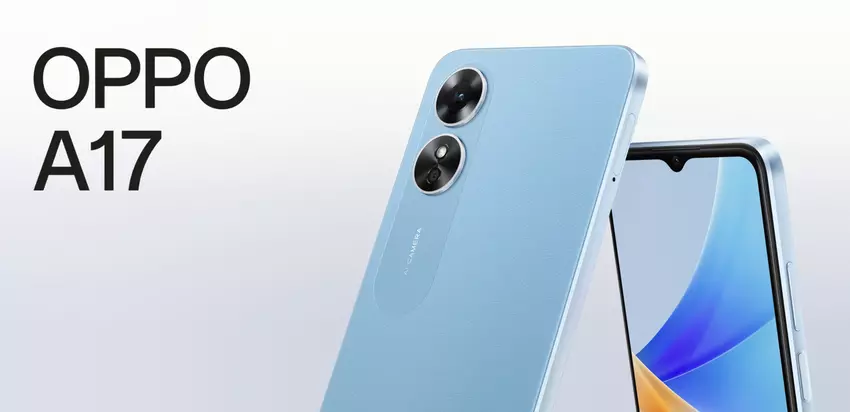 OPPO A17: Smartphone mit MediaTek Helio G35-Chip, LCD-Bildschirm, 5000-mAh-Akku und Dual-Kamera für 130 Dollar