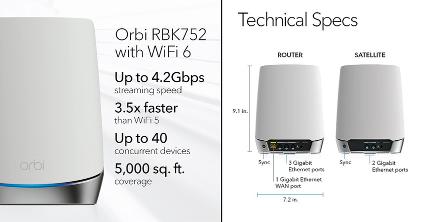 NETGEAR Orbi bestes mesh-wlan-system für starlink