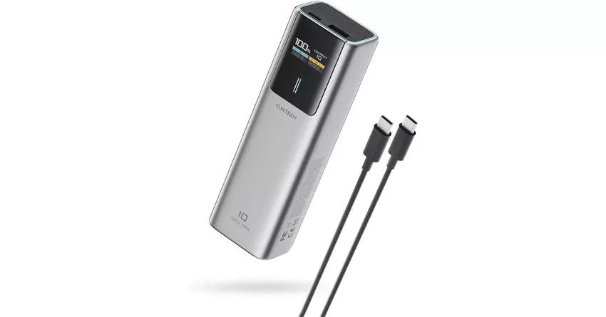 Cuktech 10 Plus: 15.000-mAh-Powerbank mit ADC-2.0-Unterstützung zum schnellen Aufladen von Smartphones