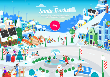 Wo ist der Weihnachtsmann jetzt? Google ...