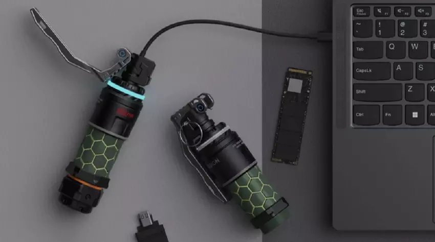 Wappnen Sie sich mit einem nützlichen Gadget: Lenovo hat ein ungewöhnliches SSD-Laufwerk in Form einer Granate vorgestellt
