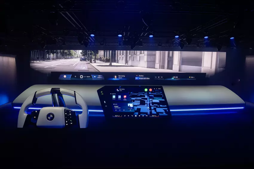 BMW Panoramic iDrive auf der CES 2025. Bild: BMW