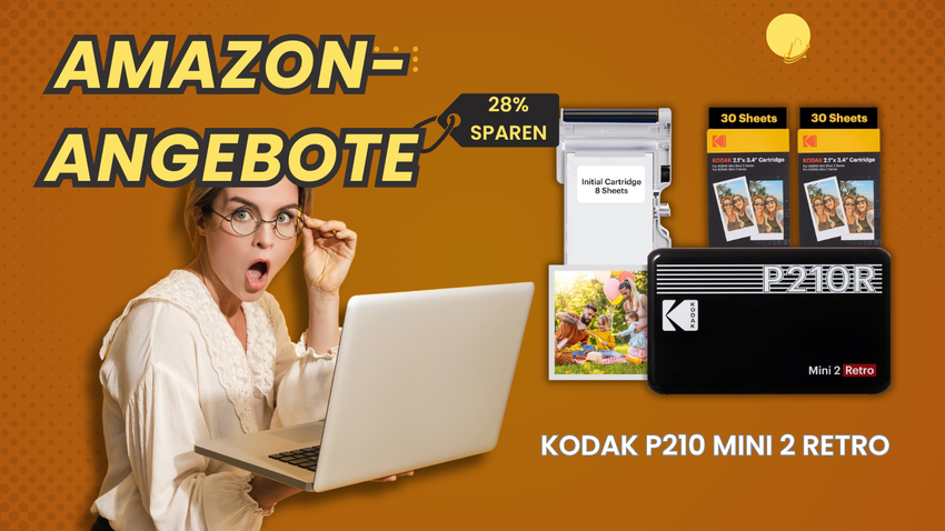 KODAK P210 Mini 2 Retro Fotodrucker – Sofort 28% sparen!