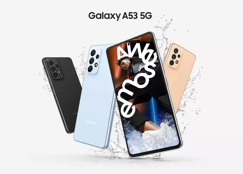 100€ Rabatt: Samsung Galaxy A53 5G mit 120Hz AMOLED-Bildschirm, Exynos 1280-Chip und IP67-Schutz bei Amazon zum Sonderpreis