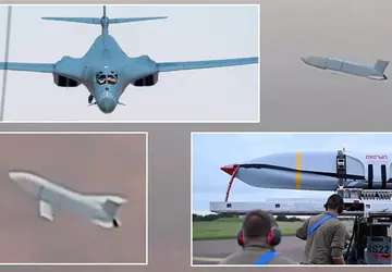 US-Luftwaffe zeigt seltenes Video vom Start ...