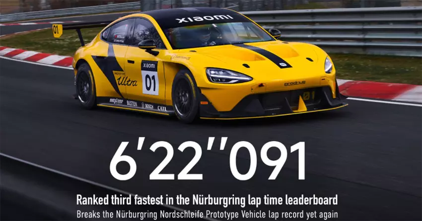 Xiaomi hat seinen Nürburgring-Rekord erneut gebrochen und eine limitierte Auflage der SU7 Ultra-Limousine vorgestellt