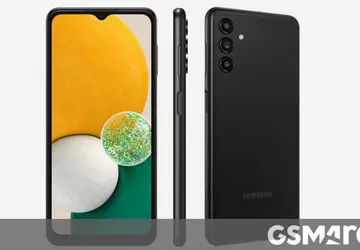 Die Support-Seite für das Galaxy A13 ...