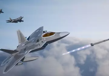 Endlich: Der F-22 Raptor hat zum ...
